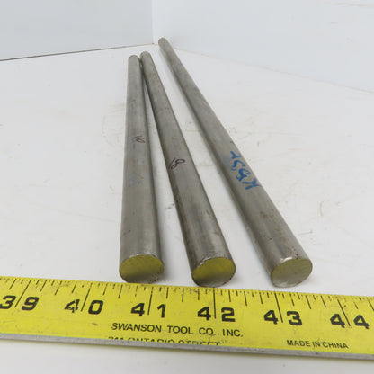 3/4" Diameter 304 Stainless Steel Round Stock 24" 18" & 16" 3pcs 54" Total
