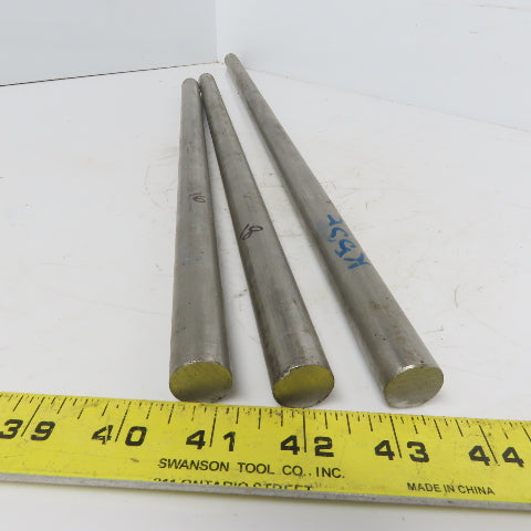 3/4" Diameter 304 Stainless Steel Round Stock 24" 18" & 16" 3pcs 54" Total