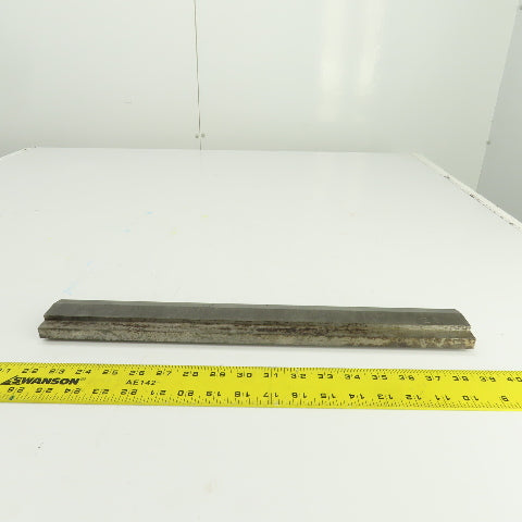 17-7/8" Press Brake Forming 90° V Angle Die Block 1/2" Tang 1-5/8" Ht. 1" Thick