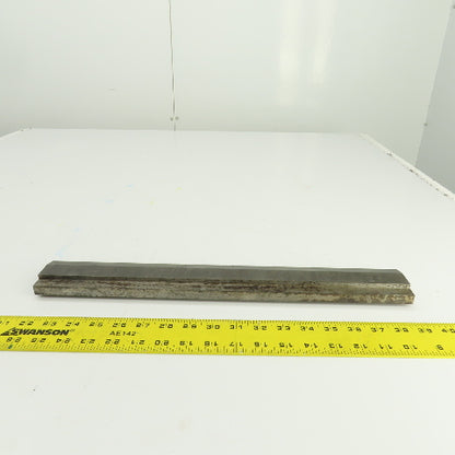 17-7/8" Press Brake Forming 90° V Angle Die Block 1/2" Tang 1-5/8" Ht. 1" Thick