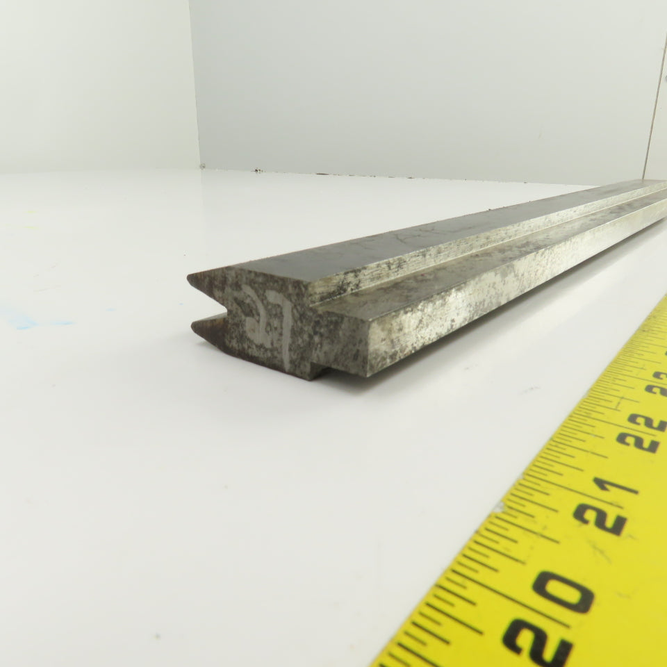 17-7/8" Press Brake Forming 90° V Angle Die Block 1/2" Tang 1-5/8" Ht. 1" Thick