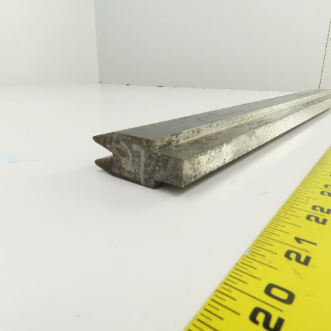 17-7/8" Press Brake Forming 90° V Angle Die Block 1/2" Tang 1-5/8" Ht. 1" Thick
