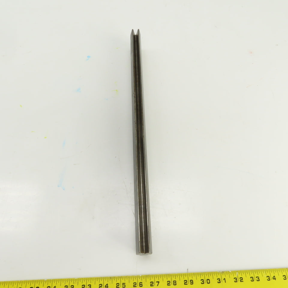 17-7/8" Press Brake Forming 90° V Angle Die Block 1/2" Tang 1-5/8" Ht. 1" Thick