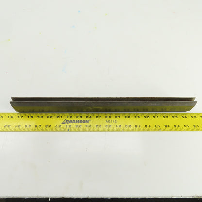 17-7/8" Press Brake Forming 90° V Angle Die Block 1/2" Tang 1-5/8" Ht. 1" Thick