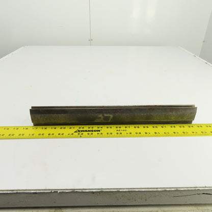 17-7/8" Press Brake Forming 90° V Angle Die Block 1/2" Tang 1-5/8" Ht. 1" Thick