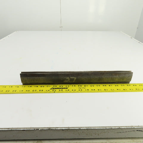 17-7/8" Press Brake Forming 90° V Angle Die Block 1/2" Tang 1-5/8" Ht. 1" Thick