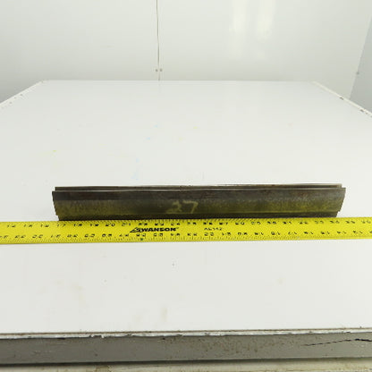 17-7/8" Press Brake Forming 90° V Angle Die Block 1/2" Tang 1-5/8" Ht. 1" Thick