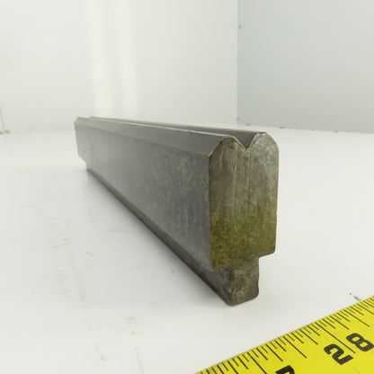 11-7/8" Press Brake Forming 90° V Angle Die Block 1/2" Tang 1-3/4" Ht. 1" Thick