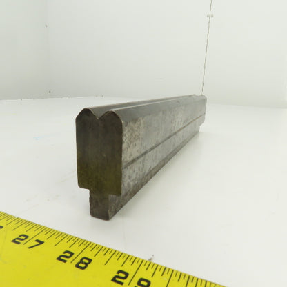 11-7/8" Press Brake Forming 90° V Angle Die Block 1/2" Tang 1-3/4" Ht. 1" Thick