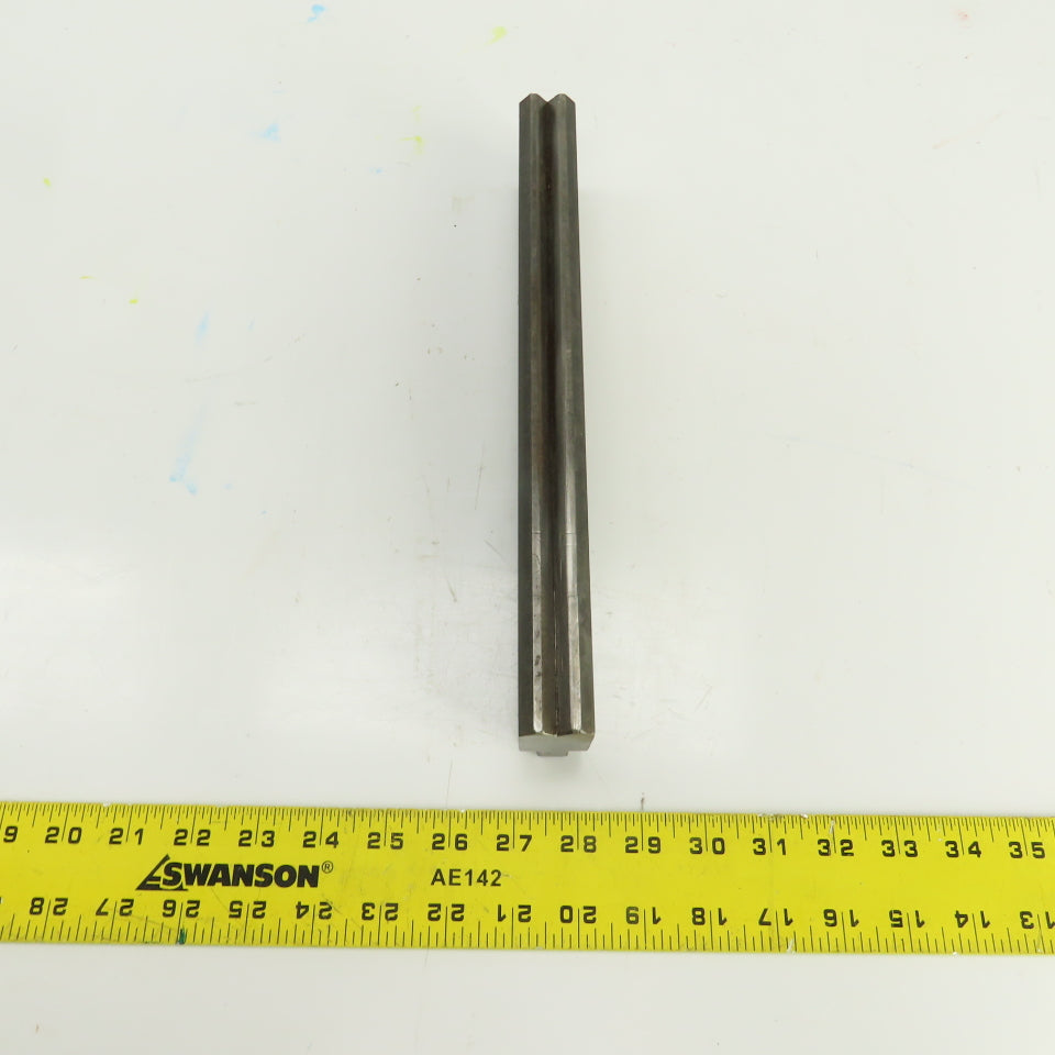 11-7/8" Press Brake Forming 90° V Angle Die Block 1/2" Tang 1-3/4" Ht. 1" Thick