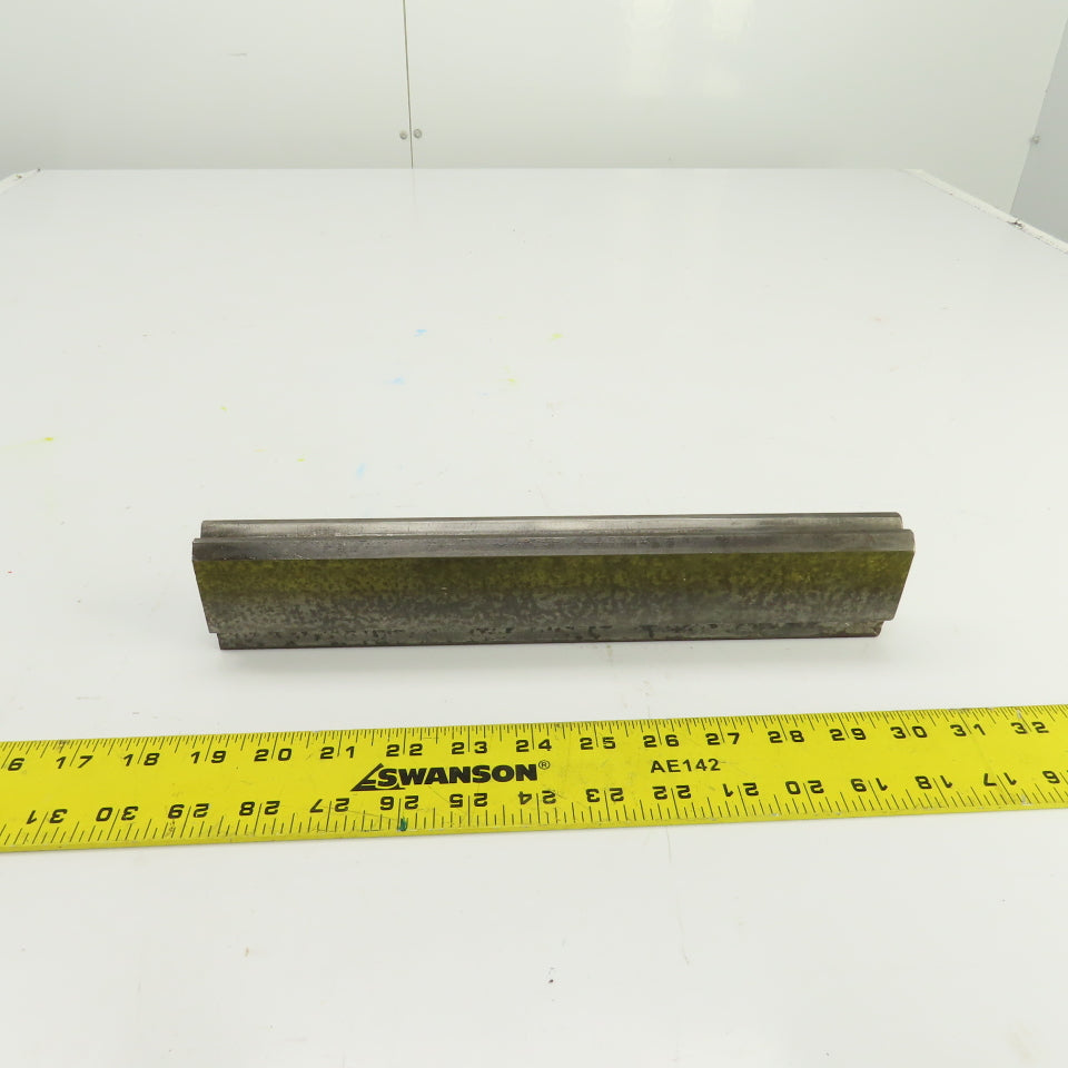 11-7/8" Press Brake Forming 90° V Angle Die Block 1/2" Tang 1-3/4" Ht. 1" Thick