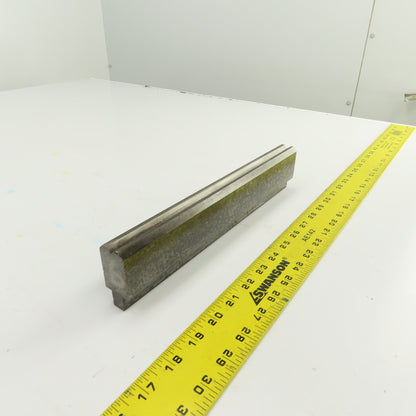 11-7/8" Press Brake Forming 90° V Angle Die Block 1/2" Tang 1-3/4" Ht. 1" Thick