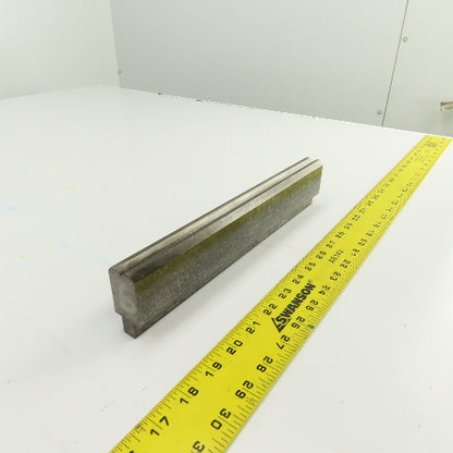 11-7/8" Press Brake Forming 90° V Angle Die Block 1/2" Tang 1-3/4" Ht. 1" Thick