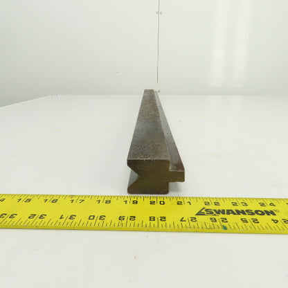36-3/4" Press Brake Forming 90° V Angle Die Block 1/2" Tang 1-5/8"H 1-1/2" Thick