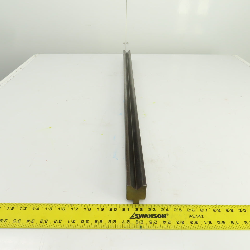36-3/4" Press Brake Forming 90° V Angle Die Block 1/2" Tang 1-5/8"H 1-1/2" Thick