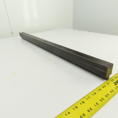 36-3/4" Press Brake Forming 90° V Angle Die Block 1/2" Tang 1-5/8"H 1-1/2" Thick