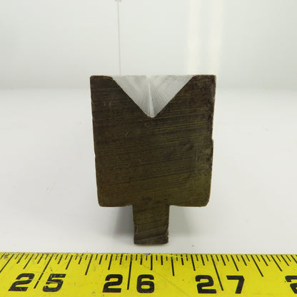 36-3/4" Press Brake Forming 90° V Angle Die Block 1/2" Tang 1-5/8"H 1-1/2" Thick