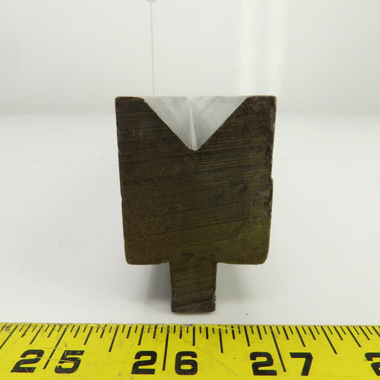 36-3/4" Press Brake Forming 90° V Angle Die Block 1/2" Tang 1-5/8"H 1-1/2" Thick