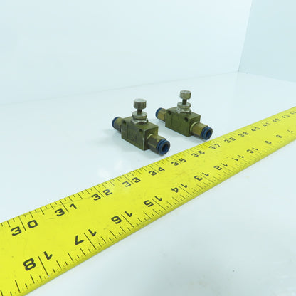 Kuroda SP-2H-2 Pneumatic Pressure Control Valve Regulator 8mm Lot Of 2
