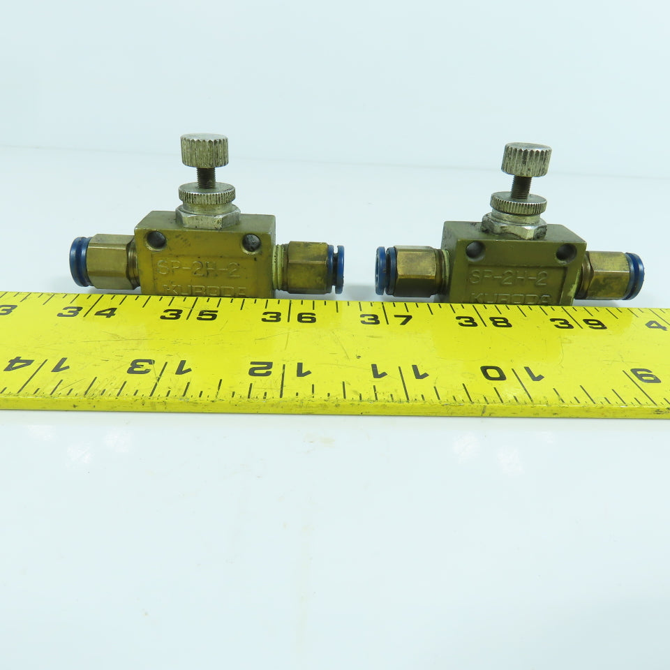 Kuroda SP-2H-2 Pneumatic Pressure Control Valve Regulator 8mm Lot Of 2