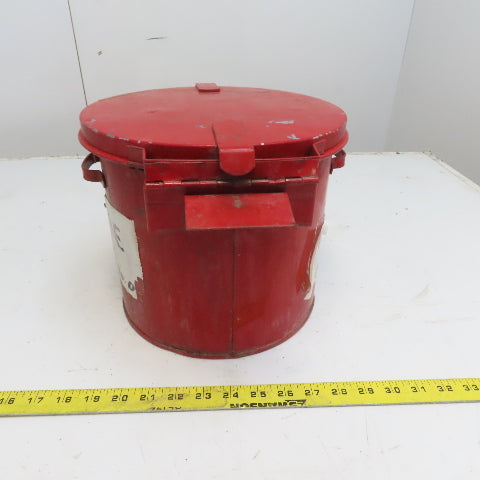 Justrite 09200 2 Gallon Capacity Galvanized Steel Oily Waste Can