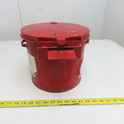 Justrite 09200 2 Gallon Capacity Galvanized Steel Oily Waste Can