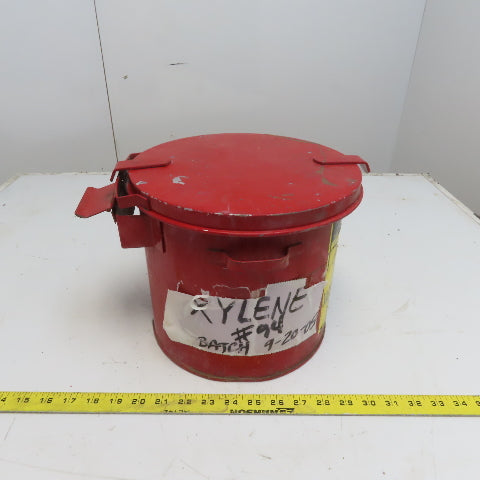 Justrite 09200 2 Gallon Capacity Galvanized Steel Oily Waste Can