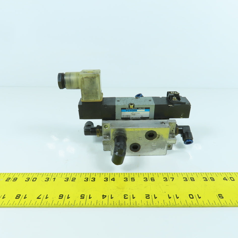 Kuroda PCS2408 5/2 Way Pneumatic Air Solenoid Valve 0.2-0.8MPa 24V DC Coil