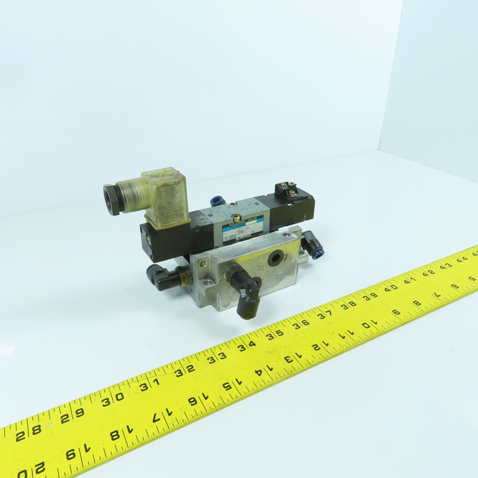 Kuroda PCS2408 5/2 Way Pneumatic Air Solenoid Valve 0.2-0.8MPa 24V DC Coil