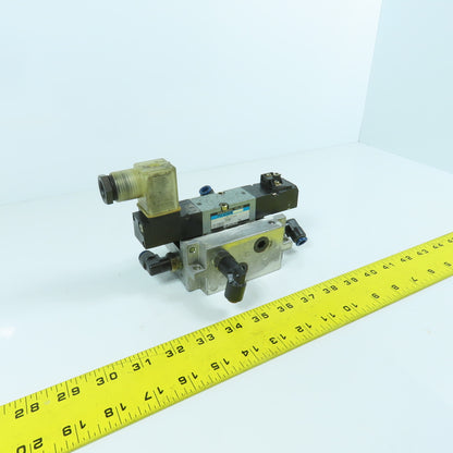 Kuroda PCS2408 5/2 Way Pneumatic Air Solenoid Valve 0.2-0.8MPa 24V DC Coil