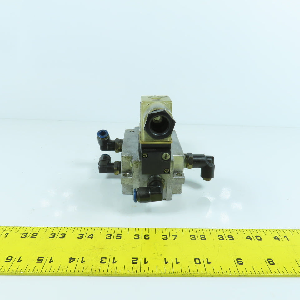 Kuroda PCS2408 5/2 Way Pneumatic Air Solenoid Valve 0.2-0.8MPa 24V DC Coil