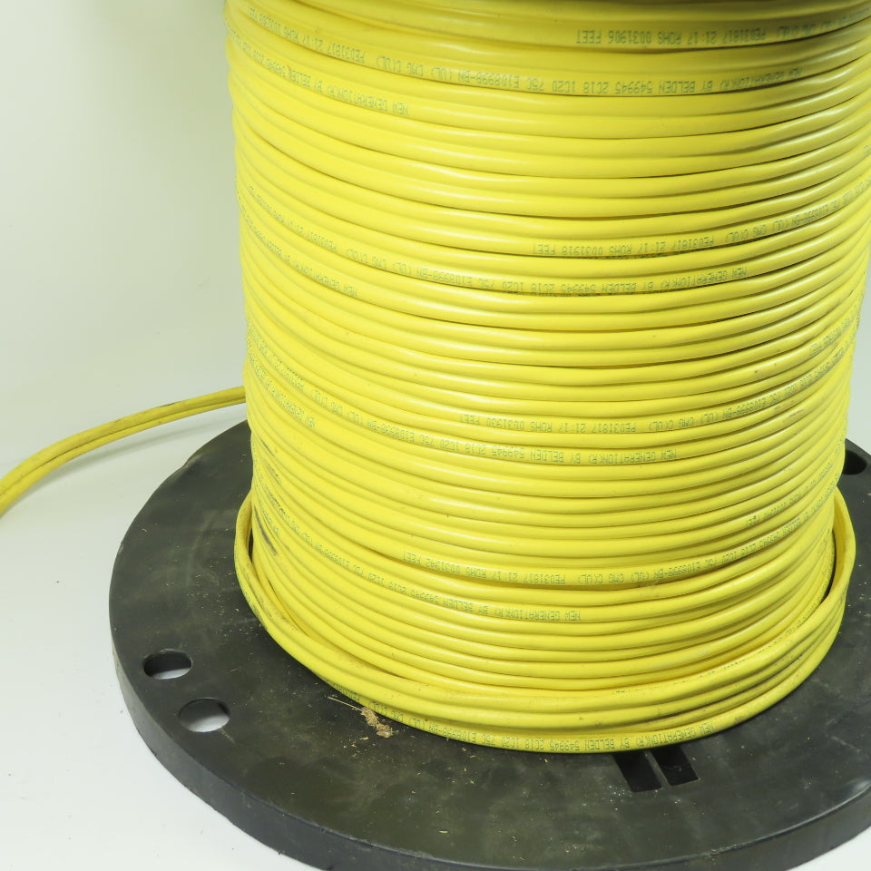 Belden E108998-BN 549945 2 Cond 18 AWG 1C20 75C Video Camera Cable Yellow 380'