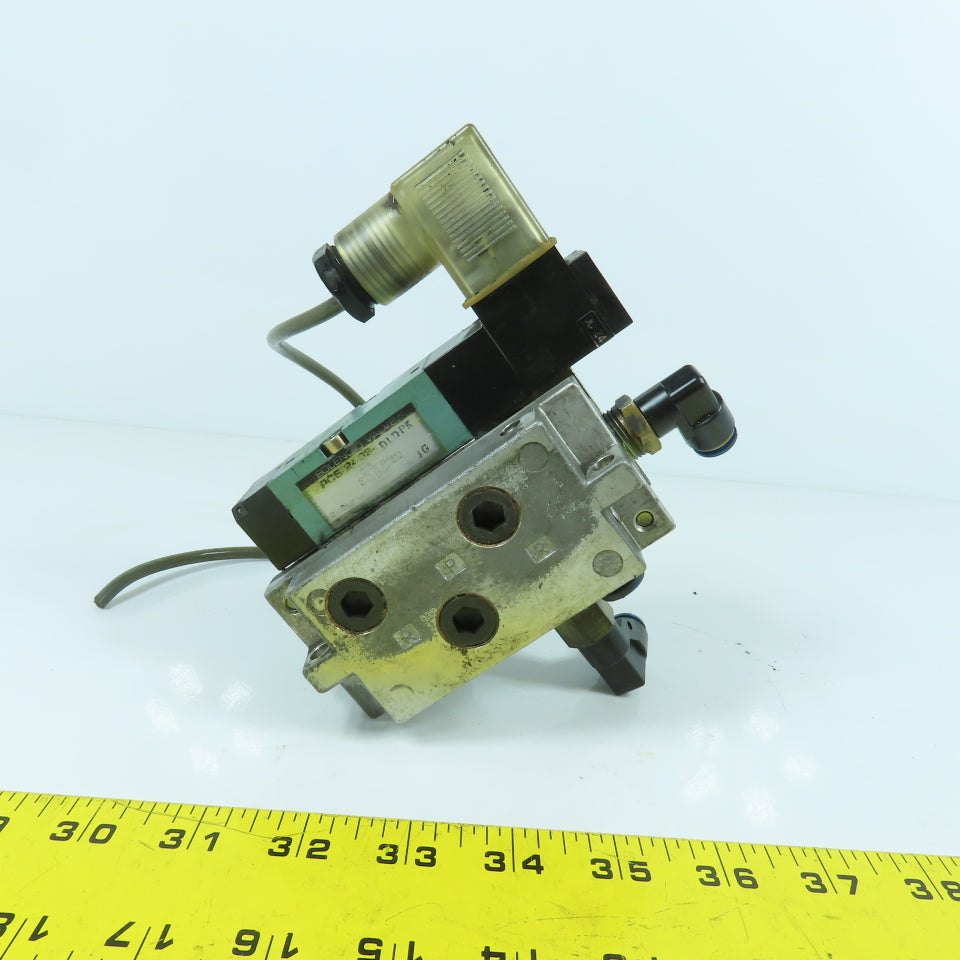 Kuroda PCS2408-D1DP5 2/4 Way Pneumatic Air Solenoid Valve 0.2-0.8MPa 24V DC Coil