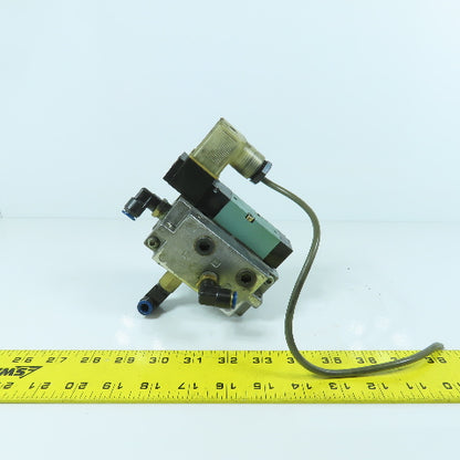 Kuroda PCS2408-D1DP5 2/4 Way Pneumatic Air Solenoid Valve 0.2-0.8MPa 24V DC Coil