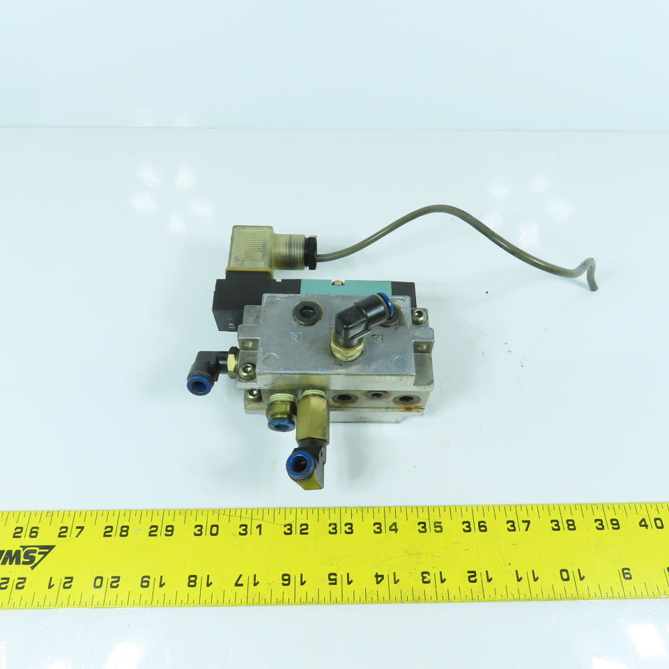 Kuroda PCS2408-D1DP5 2/4 Way Pneumatic Air Solenoid Valve 0.2-0.8MPa 24V DC Coil
