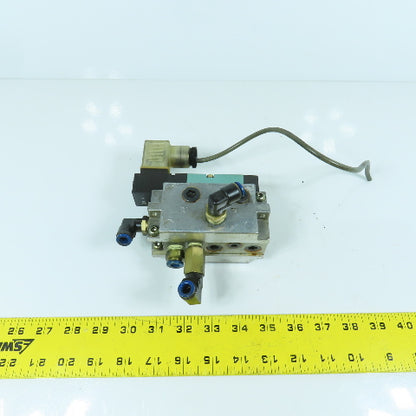 Kuroda PCS2408-D1DP5 2/4 Way Pneumatic Air Solenoid Valve 0.2-0.8MPa 24V DC Coil