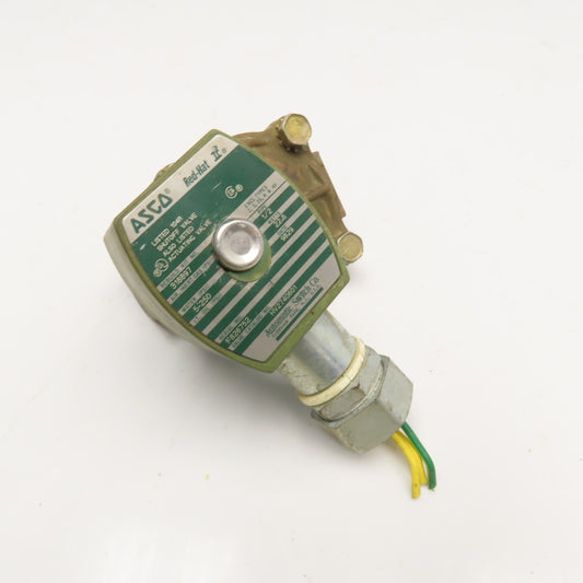 Asco HV2740601 Red-Hat 1/2" NPT Solenoid Operated Valve 5-250PSI 24VDC