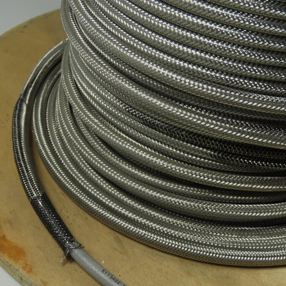 E113422 AWM 2919 Braided Stainless 18 AWG 3 Pairs Shielded Computer Wire 325'