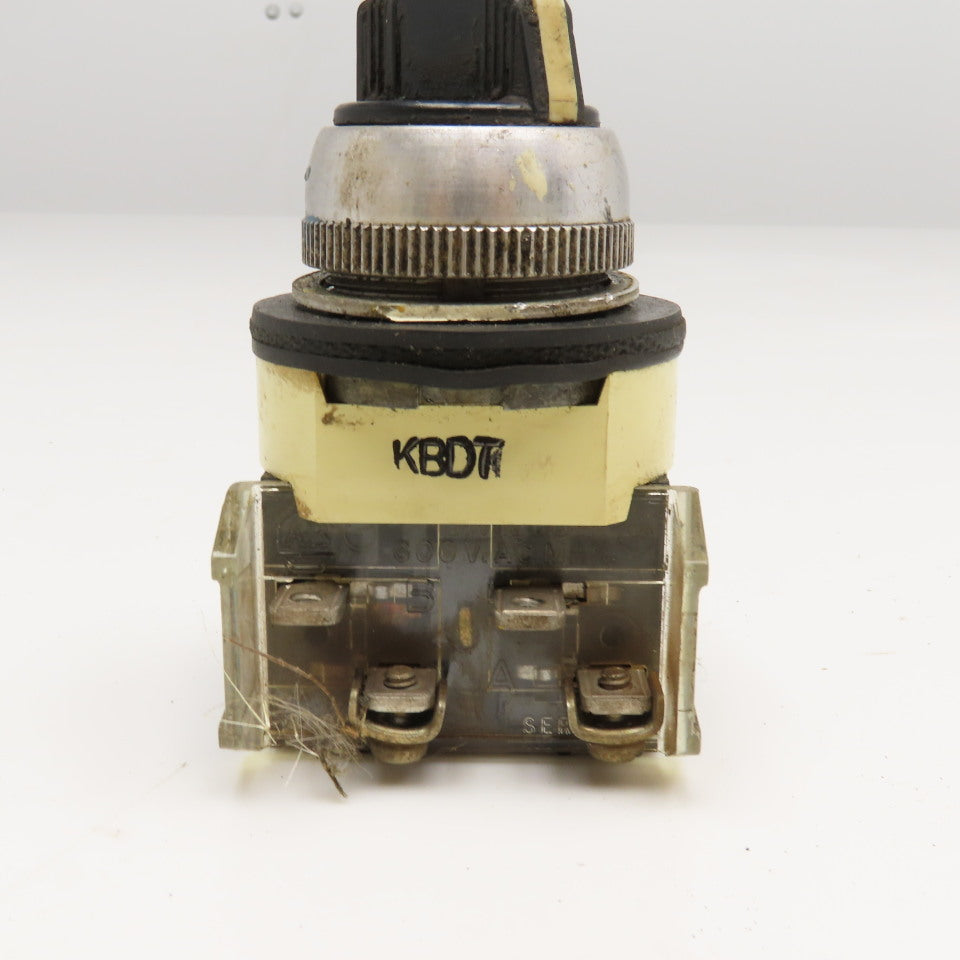 Allen Bradley 800T-H2 Series F 2 Position Selector Switch 600V