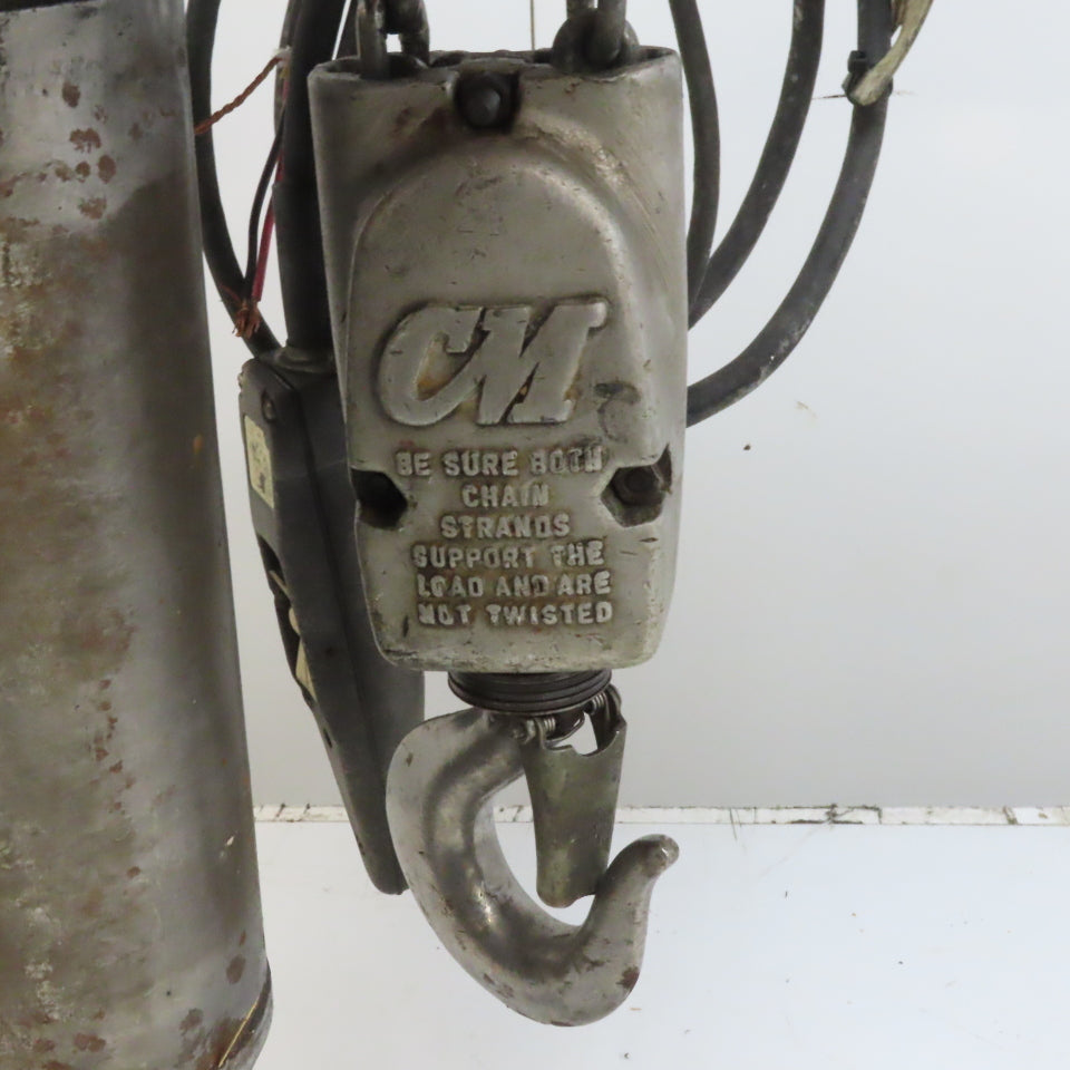 CM Lodestar Model R 2 Ton Electric Chain Hoist 8 FPM 10' Lift 208-230/460V 3Ph