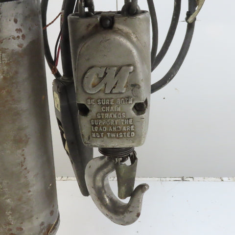 CM Lodestar Model R 2 Ton Electric Chain Hoist 8 FPM 10' Lift 208-230/460V 3Ph