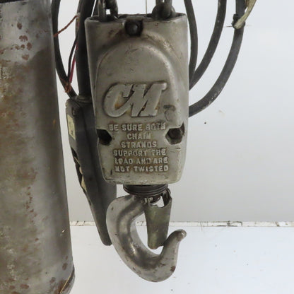 CM Lodestar Model R 2 Ton Electric Chain Hoist 8 FPM 10' Lift 208-230/460V 3Ph