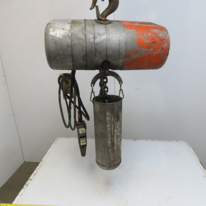 CM Lodestar Model R 2 Ton Electric Chain Hoist 8 FPM 10' Lift 208-230/460V 3Ph
