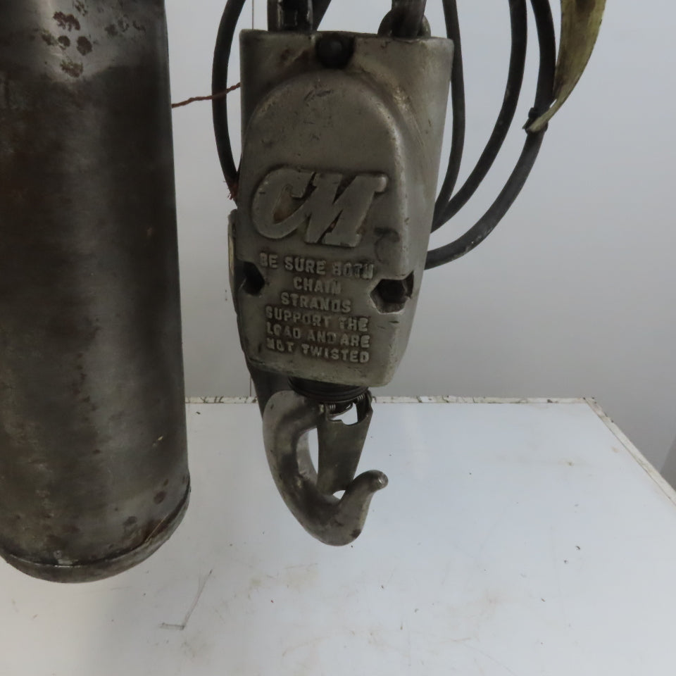 CM Lodestar Model R 2 Ton Electric Chain Hoist 8 FPM 10' Lift 208-230/460V 3Ph