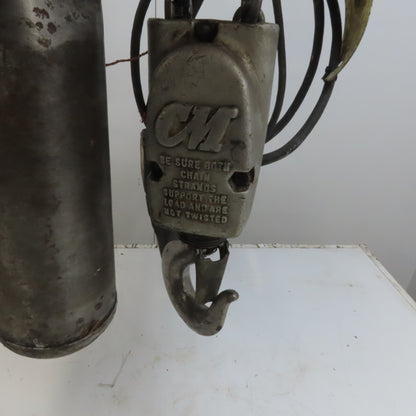 CM Lodestar Model R 2 Ton Electric Chain Hoist 8 FPM 10' Lift 208-230/460V 3Ph