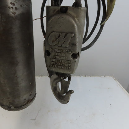 CM Lodestar Model R 2 Ton Electric Chain Hoist 8 FPM 10' Lift 208-230/460V 3Ph