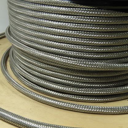 E118830 AWM 2919 Braided Stainless 18 AWG 3 Pairs Shielded Computer Wire 600'