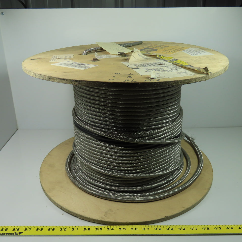 E118830 AWM 2919 Braided Stainless 18 AWG 3 Pairs Shielded Computer Wire 600'