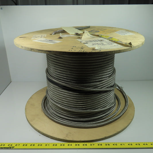 E118830 AWM 2919 Braided Stainless 18 AWG 3 Pairs Shielded Computer Wire 600'