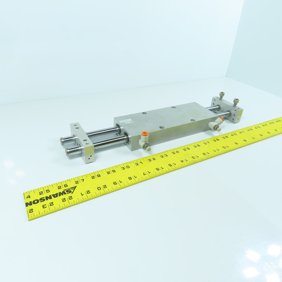SMC Dual Rod Guided Pneumatic Cylinder 24mm Bore 146mm Stroke 14mm Rod 145PSI
